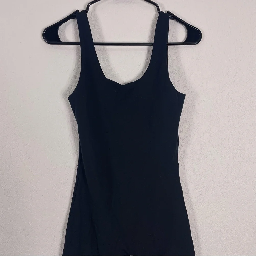Girlfriend Collective Black Bike Unitard - Picture 4 of 9